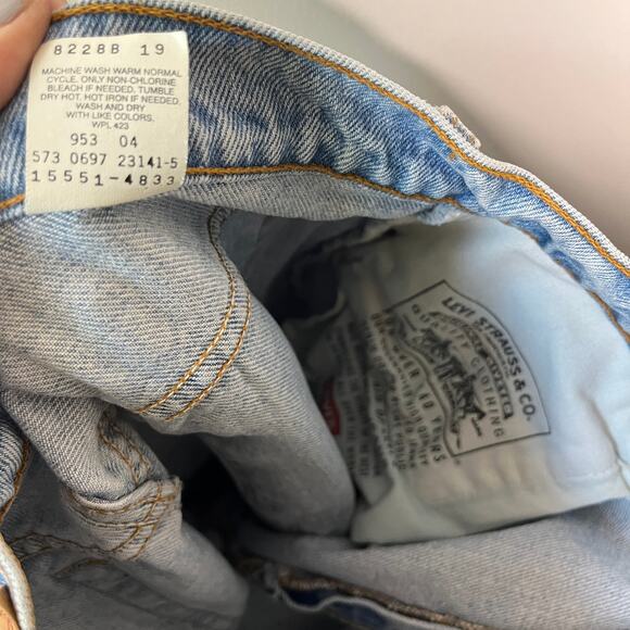Vintage Levi's Women's Jeans Sz 16 Blue 550 Relaxed Fit Tapered Leg Made in USA - Picture 9 of 11